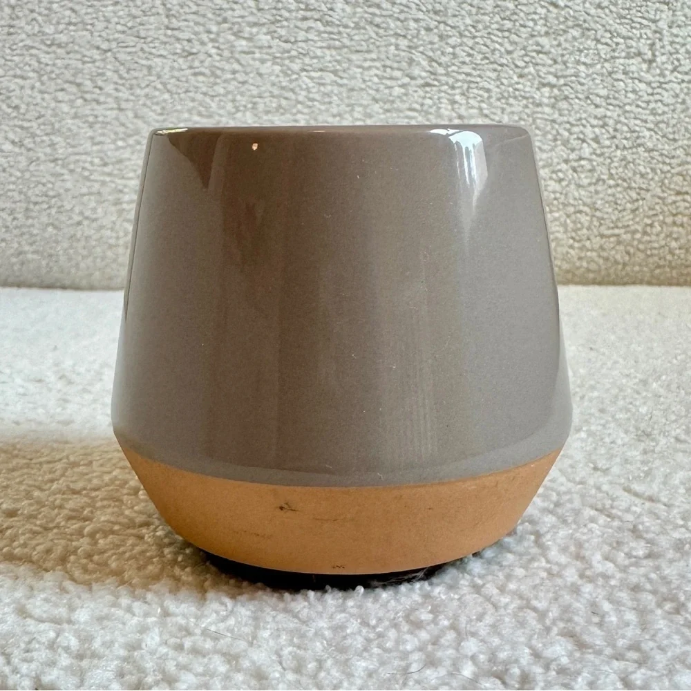 Two Toned Ceramic Mini Planter Pot